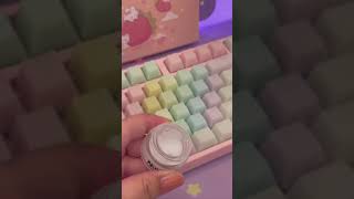 Lubing banana split switches for a keyboard build asmr [upl. by Aekin641]