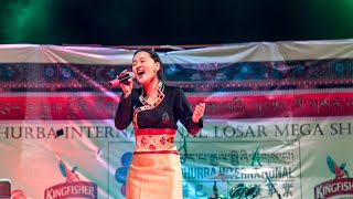 ཕ་ཡུལ་དྲན་གླུ།  Phayul Drenlu  Tenzin Kunsel  Phurbu International Losar Mega show 2017 [upl. by Catto]