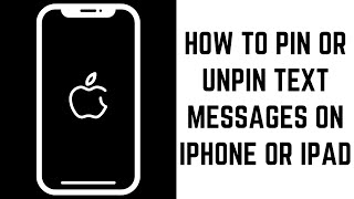 How to Pin and Unpin Text Messages on iPhone or iPad [upl. by Toland]