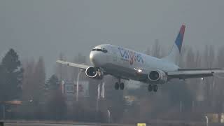 Airplanes landing on a runway of Otopeni airport amazing viral airplane video beautiful engine [upl. by Eixel315]