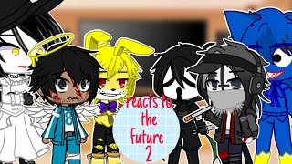 Squid game Dark deception MC DBD REVILLAGE Poppy playtime reacts to the future Part 2 [upl. by Oiramed]