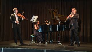 Trio Somni  Menotti Trio for violin clarinet and piano  Romanza sept 2020 [upl. by Christis]