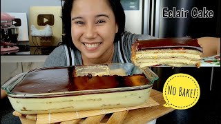 No Bake Eclair Cake recipe Perfect Dessert for Any Occasion [upl. by Edaj66]