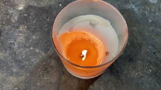 Testing Length of Burn On Homemade Candle [upl. by Kanya]