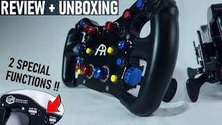 REVIEW  Over 100 Input Functions AscherRacing F64SC V3 Wireless Sim Racing Wheel [upl. by Znerol]