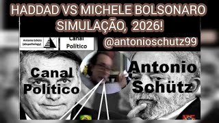 HADDAD VS MICHELE BOLSONARO 2026 MAIORES CHANCES politica eleicao2026 michelebolsonaro haddad [upl. by Alarice]