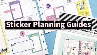 Plan With Me Using the NEW Happy Planner Sticker Guides  And how to Make a Custom Mini Guide [upl. by Aicenra608]