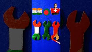 Tool 🔧 Flag 🇮🇳🇨🇭🇧🇩🫡 Drawing shorts trending tools flag painting viralvideo monikadrawing [upl. by Whiting612]