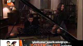 خاطفة القلب 2  الحلقة 33 quotGonulcelen hasret and murat quotpiano song [upl. by Eilrac]