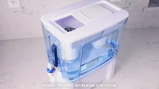 How to Use the ZeroWater® 52 Cup ReadyRead 5Stage Water Dispenser [upl. by Nnylsaj]