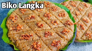 Biko Langka easy recipe by mhelchoice Madiskarteng Nanay [upl. by Lyrej]