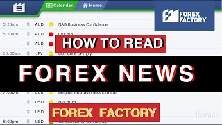 Forex Factory news for beginners  How to read news in Forex Factory [upl. by Alix]