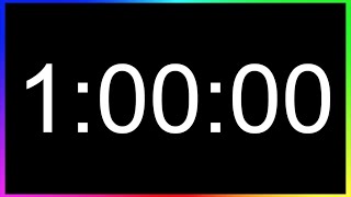 Minuteur 1 Heure ALARME🚨  Compte à Rebours 1h  Minuterie 60 Minutes  Décompte 1h [upl. by Eyt]