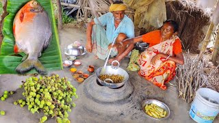 ROOP CHAND FISH masala curry and fig recipe cooking amp eating by our grandmaa [upl. by Lim696]