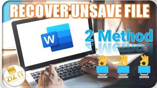 How to Recover Unsave Word File  Recover Word File  MS Word Recover  Recover Lost File  MS Word [upl. by Veriee]