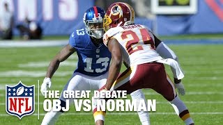 Odell Beckham Jr vs Josh Norman Who Won the Matchup  The Great Debate  NFL NOW [upl. by Thornburg]