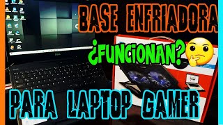 ¿Funcionan las Bases enfriadoras para Laptops Gamer Review y Unboxing de Base de la Marca STEREN [upl. by Essilrahc]