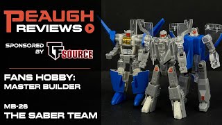 Video Review Fans Hobby MB26 THE SABER TEAM [upl. by Ised]