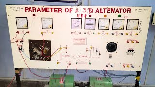 how to get parameters of 3 phase alternator [upl. by Aikym]