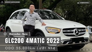 Mercedes GLC200 4matic V1 2022 trắngkem odo  Lướt đẹp [upl. by Rafaellle]