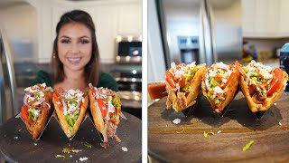 How To Make DEEP FRIED POTATO TACOS  TACOS DE PAPA [upl. by Cynthie965]