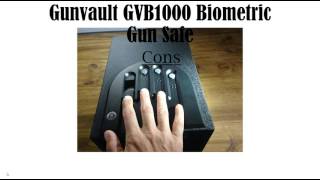 Fingerprint Gun Safe  Gunvault GVB1000 Mini Vault Biometric Gun Safe Review [upl. by Mapel]