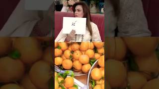 😮Sadia Imam ne orange 🍊 ko store Krny ka trika bta diahow to store orange shorts youtubeshorts [upl. by Bevers]