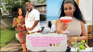 Comedian Felix Hlophe to wed his sidechick Ayanda in September after wife Tracy gave him a go ahead [upl. by Eillod]