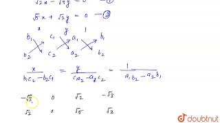 Solveusing crossmultiplication sqrt2xsqrt3y0sqrt5xsqrt2y0  9  SIMULTANEO [upl. by Nomyar]