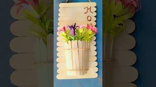 DIY icecream sticks wallhanging icecreamstickcraftideas shorts [upl. by Andert62]