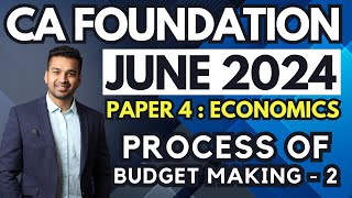 Fiscal Policy  Ch 7 Unit 3 Process of Budget making  2  CA Foundation Economics  CA Parag Gupta [upl. by Ticon]