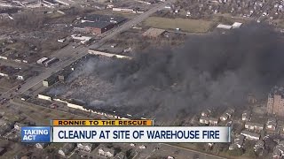 Investigators still look for answers in warehouse fire [upl. by Eimar]