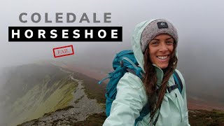 Coledale Horseshoe FAIL amp Insane Winds  Solo Hike LAKE DISTRICT [upl. by Hakaber]