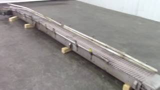 12quot Wide 45 Degree Turn Floor TableTop Conveyor [upl. by Nnyltak53]