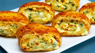 Simpler than you imagine Brilliant appetizer recipe from puff pastry [upl. by Siryt]