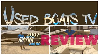 2007 Rinker 246 Captiva Open Bow Rider Test Review Commercial boats for sale Lake Ozark [upl. by Enylekcaj]