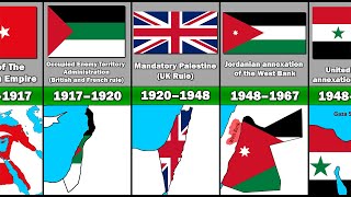 Evolution of Palestines Territory and Flag [upl. by Teresa]