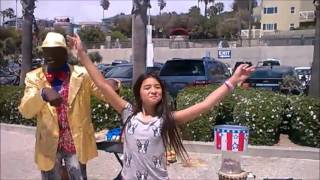 11 YEAR OLD ACTRESS JULIA GRUENBERG JOINS THE GREAT LENNY SANTA MONICA BEACH [upl. by Wescott]