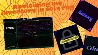 Showing my Inventory  Roblox Sols RNG [upl. by Keryt]