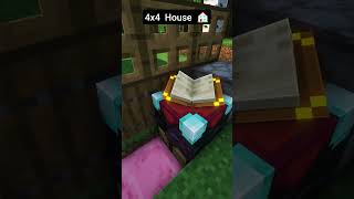 Minecraft 4x4 House 🏠 [upl. by Gertrude]