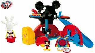 MICKEY MOUSE CLUBHOUSE Playset Disney Junior Toys Unboxing Video by Toy Review TV [upl. by Annaul]