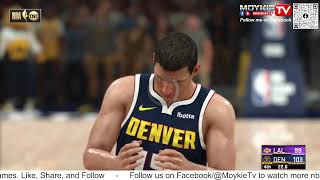 Nuggets vs Lakers Game 5 Simulation [upl. by Atilehs]