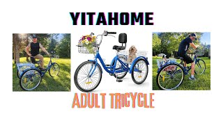 YITAHOME Adult Tricycle UNBOXINGFULL ASSEMBLY amp REVIEW [upl. by Netsew874]