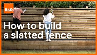 How to build a slatted fence  DIY [upl. by Jevon923]