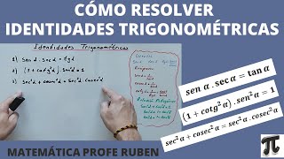 Cómo resolver identidades trigonométricas [upl. by Eeluj]