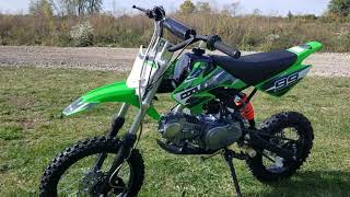 125cc Dirt Bike Model QG214 S Pit Bike Test Drive amp Ride [upl. by Kam]