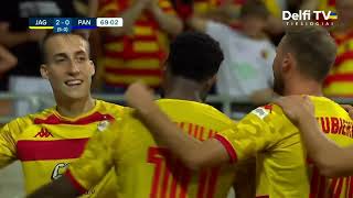 UEFA Champoions League A Pululu goal Jagiellonia 20 Panevezys [upl. by Ennairb984]