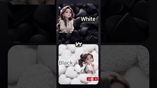 Black 🖤 VS White 🤍 dress makeup style blackwhitestyle shorts white colour SilpaSethi123 [upl. by Atarman363]