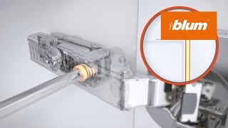 CLIP top BLUMOTION 內置緩衝門鉸  安裝和調節示範  Blum [upl. by Yvad]