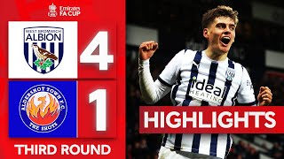 The Baggies Cruise Past Aldershot  West Bromwich Albion 41 Aldershot Town  Emirates FA Cup 2324 [upl. by Dlorrej]